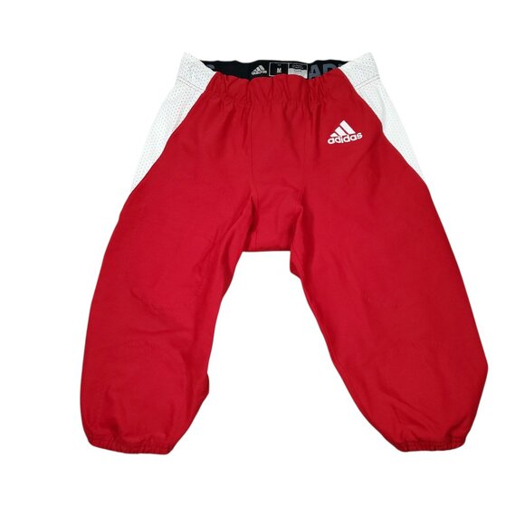 Adidas Woven A1 Stock Red White GG7411 Football Pants Men's Size Medium NO Pads - Picture 1 of 7